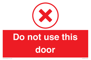 Do not use this door
